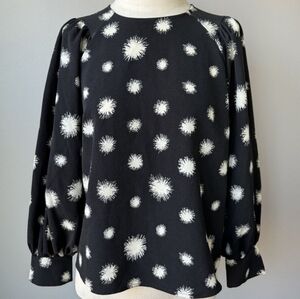 Who What Wear Dandelion Balloon Sleeve Blouse